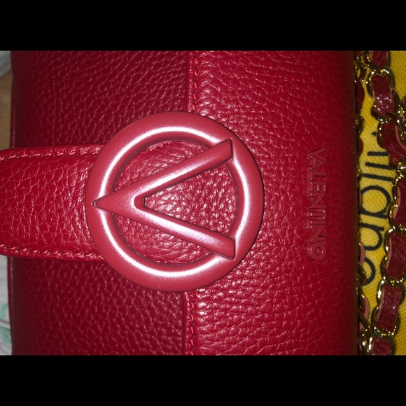 💯Valentino by Mario red carmin bag - Picture 6 of 6
